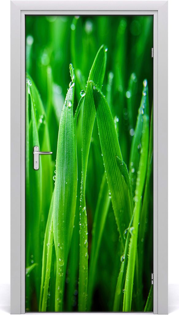 Tulup Türaufkleber 95x205 cm Dekorative Aufkleber Selbstklebend Wasserdichte Tapete Abnehmbar Schlafzimmer Wohnzimmer Wohnkultur - Grashalme