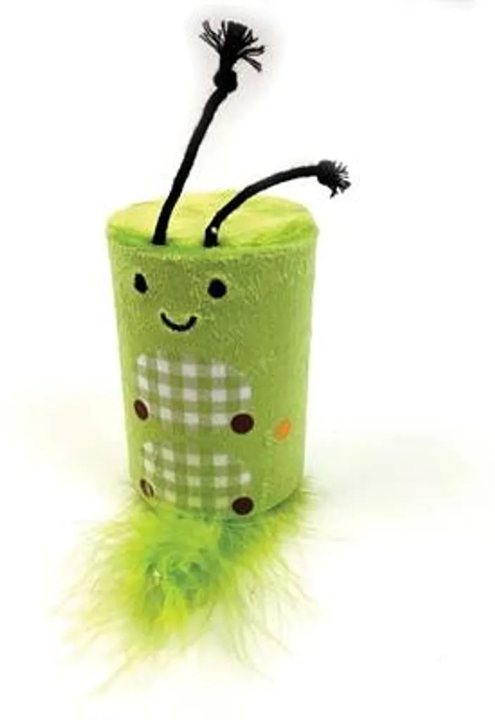 Jouet pour Chat Tabby Patch en Chenille avec Rouleau Sonore Vert
