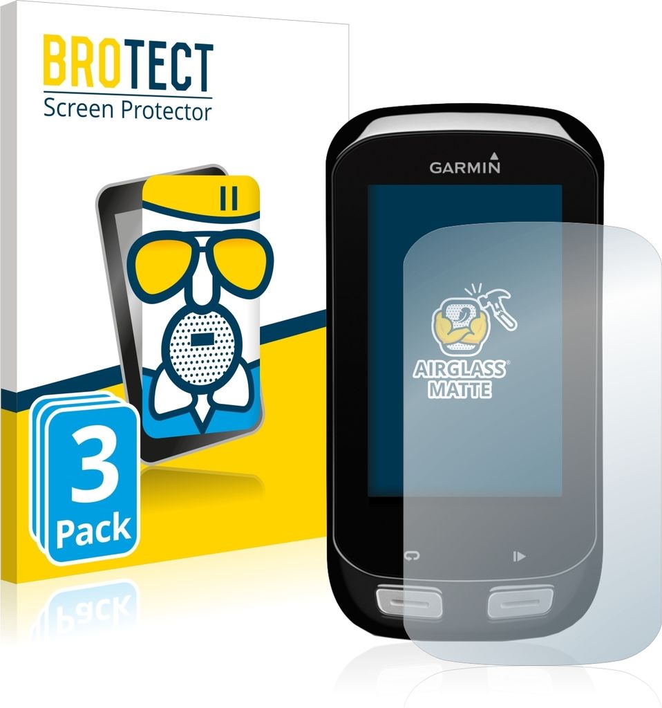 3x BROTECT Entspiegelungs Schutzglas für Garmin Edge 1000 Schutzfolie Panzer Folie Glas Display Schutz matt