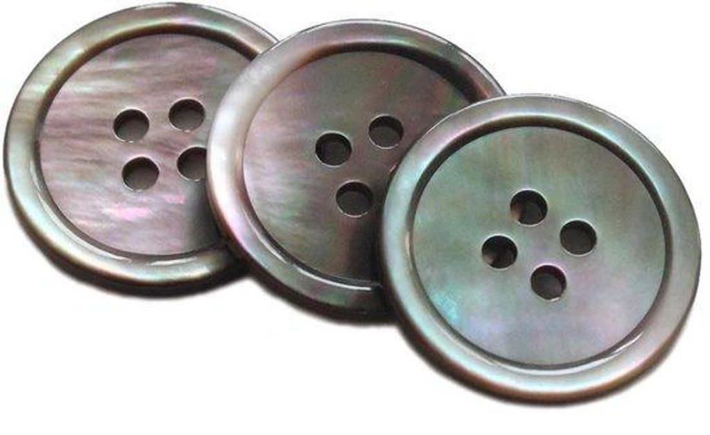 Schwarze Knöpfe 20mm 15mm für Jacken und Mäntel