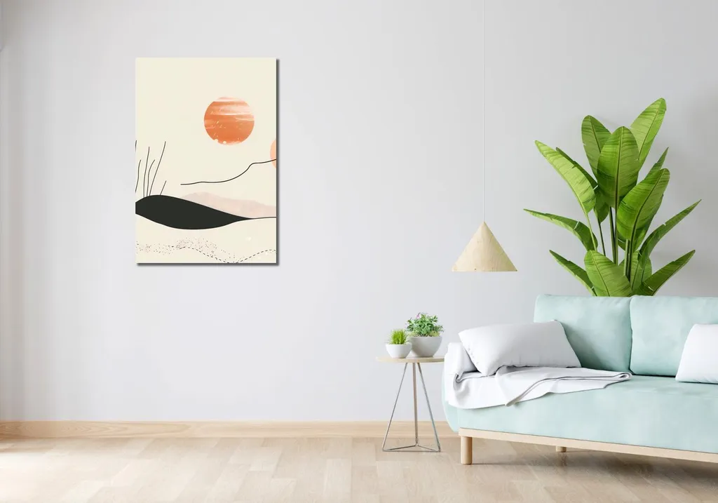 Image Collines douces 60 x 90 cm - Impression haute définition mate