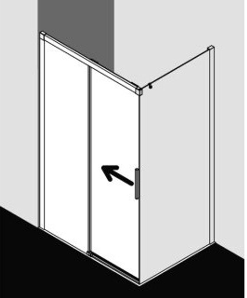 Kermi NID2L10320VYK Gleittür Nica D2L 1030x