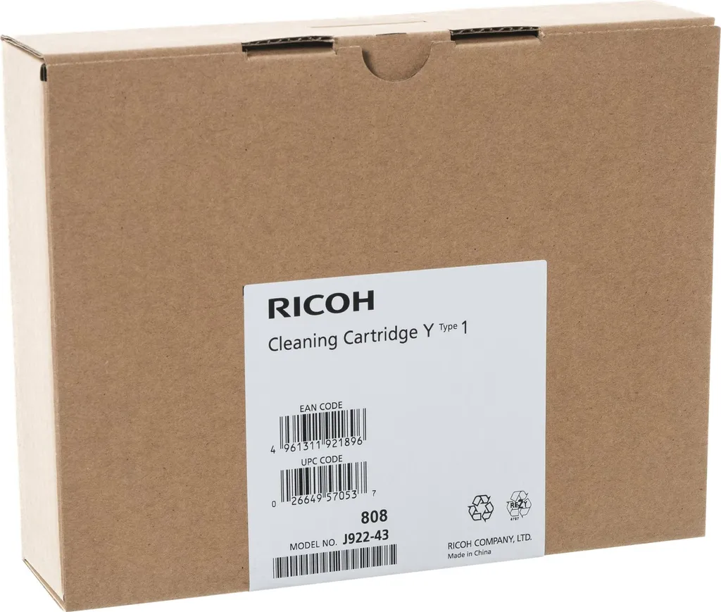 Cartouche de nettoyage Ricoh jaune pour imprimante laser