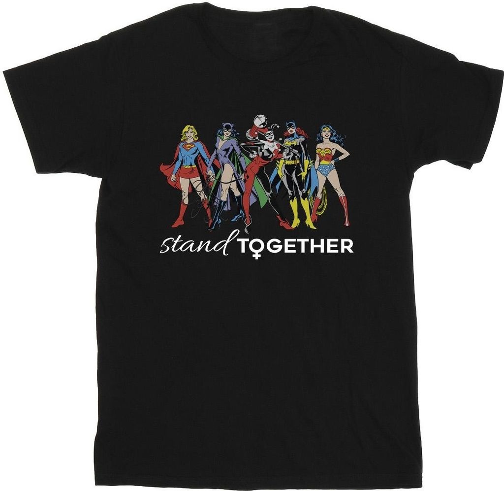 DC Comics - "Women Of DC Stand Together" T-Shirt für Herren BI22142 (4XL) (Schwarz)