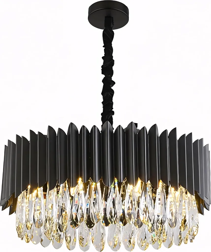 Suspension Toolight App1657-8Cp Noire : Éclairage Puissant Sans Éblouir