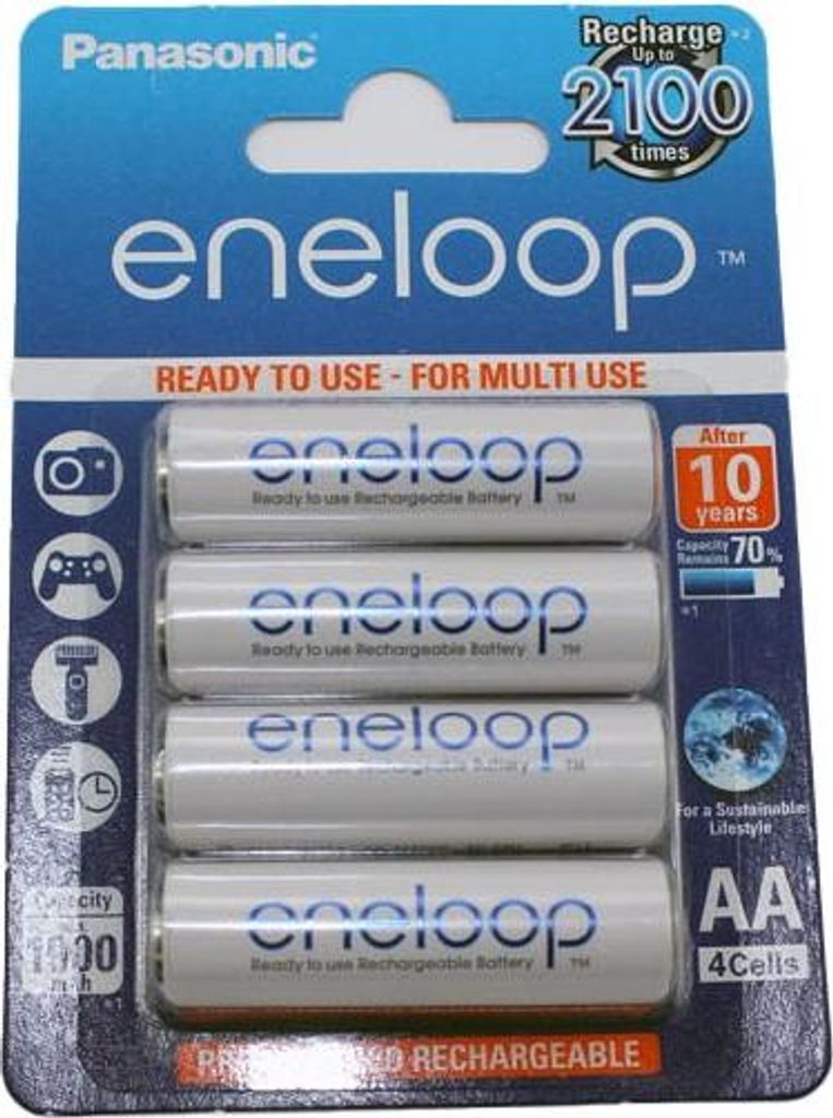 Eneloop NiMH Akku 4 x Mignon AA 1,2V 1,9Ah BK-3MCCE