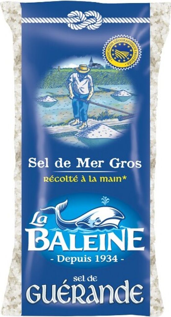 La Baleine Meersalz grob aus der Guérande Beutel 800 Gramm