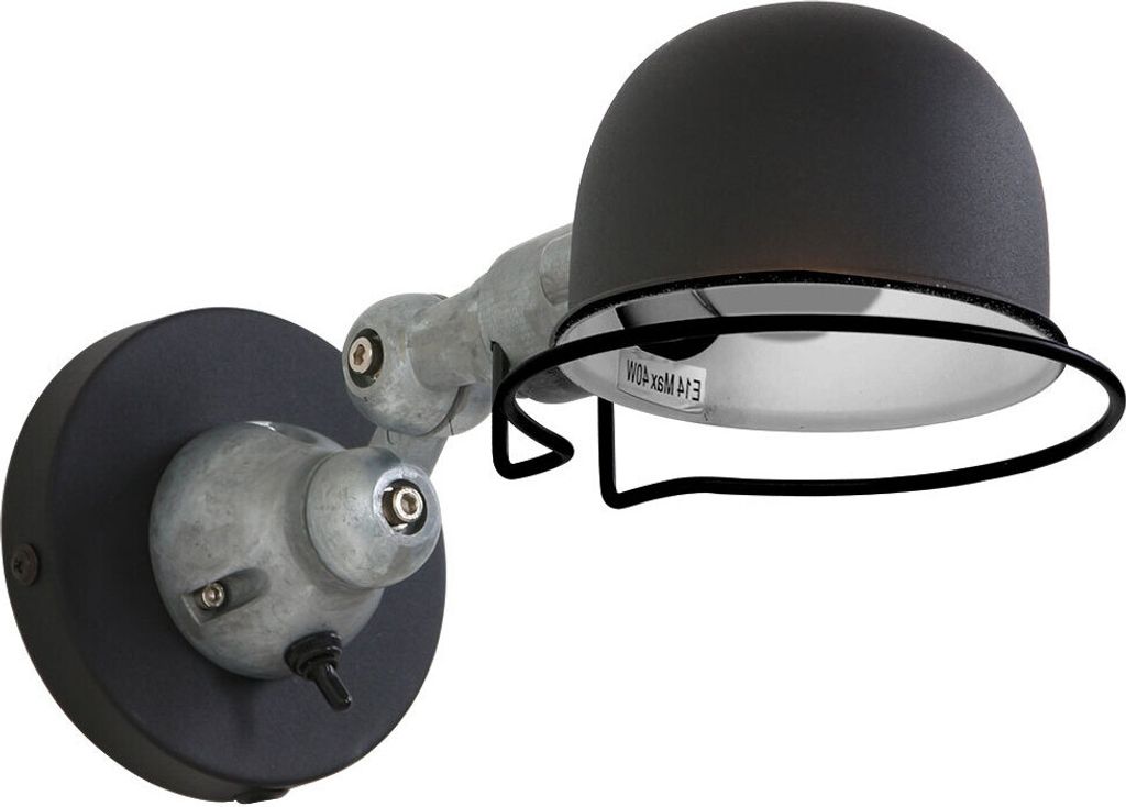 Mexlite - applique murale - Davin - noir - aluminium métal Image du produit 