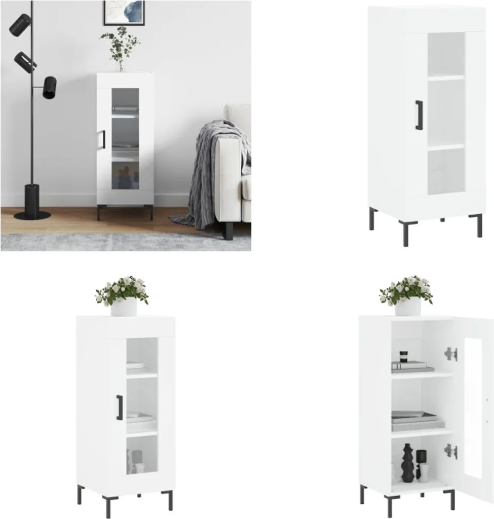 vidaXL Credenza Bianca Multiuso | Armadio Portaoggetti Casa e Bagno