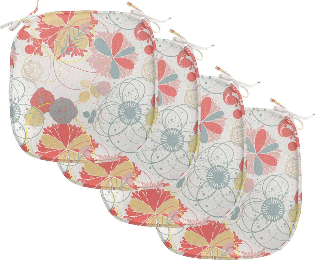 Coussins de Chaise Anti-Glisse et Anti-Taches Lot de 4 Format 40x40