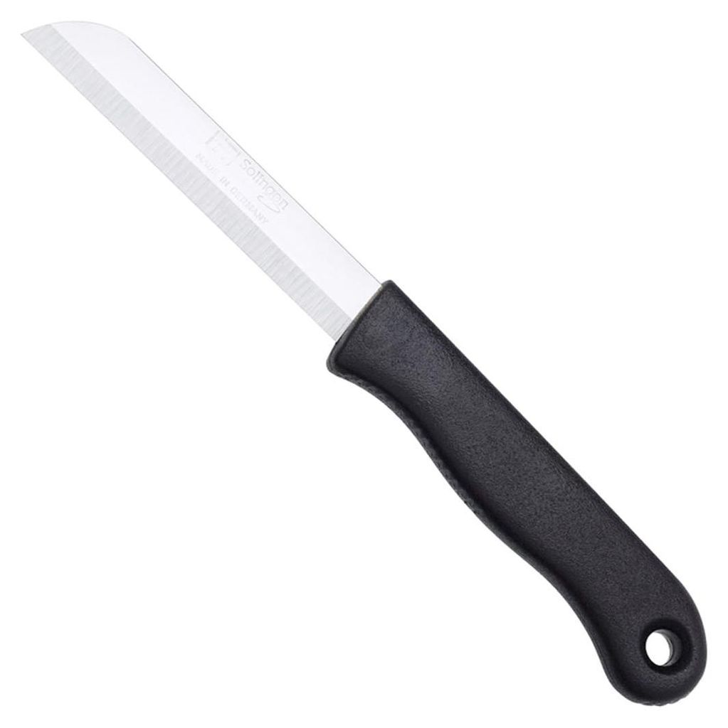 Friedrich Engels und CIE GmbH Küche Schälmesser mit Kunststoff Griff, schwarz, 18,5 cm