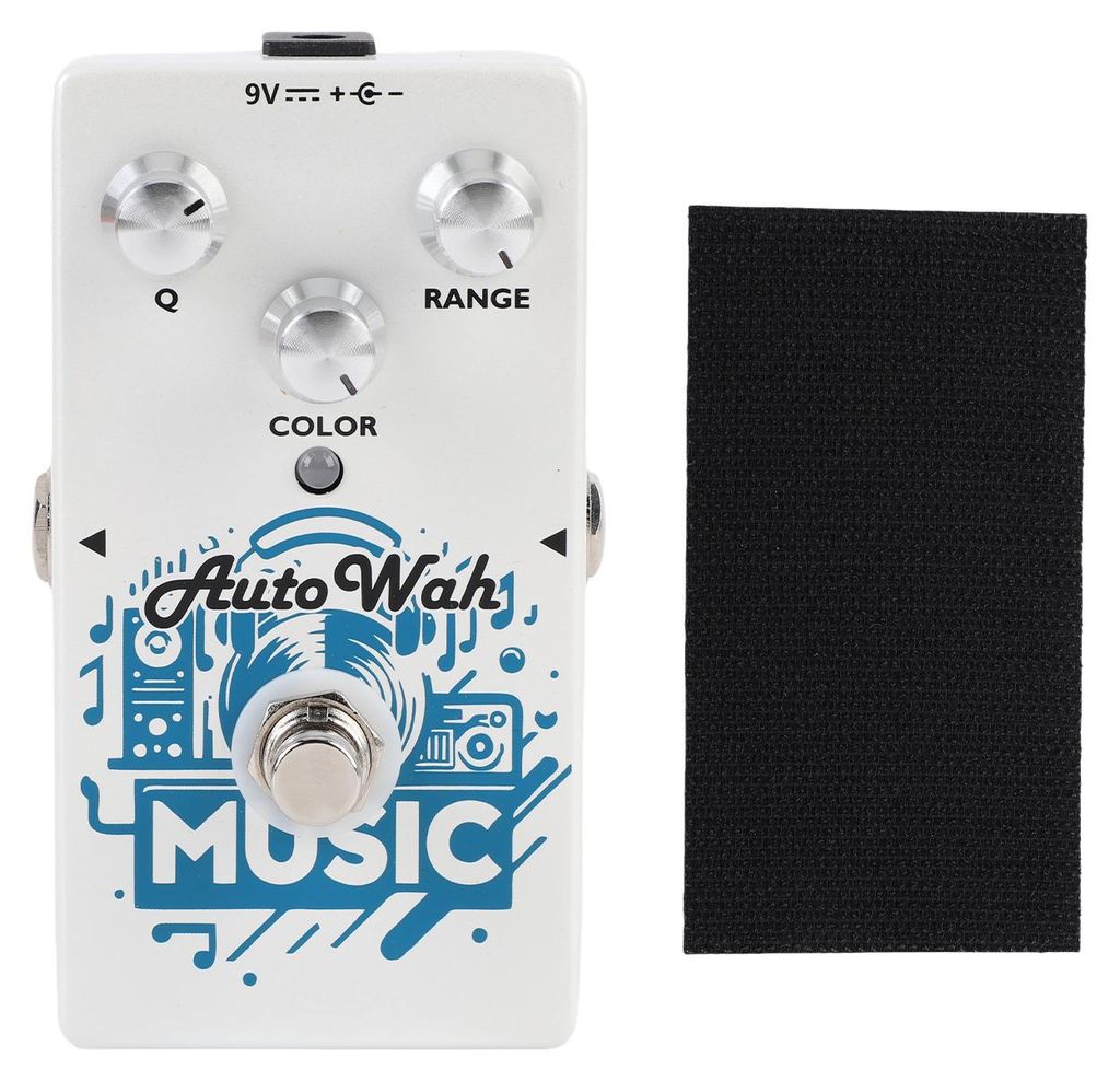 Auto-Wah-Pedal, Gitarreneffektpedal im klassischen 70er-Jahre-Design mit Loop-Aufnahme und 3-Knopf-Steuerung für spaßige Basslinien und Bühnenpe...
