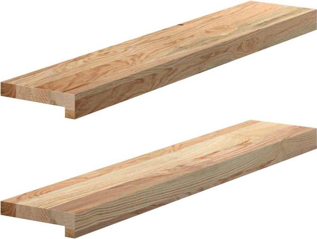 Möbel Fensterbänke 2 Stk. Unbehandelt 80x15x2 cm Massivholz Eiche - Außenfensterbänke 4009086