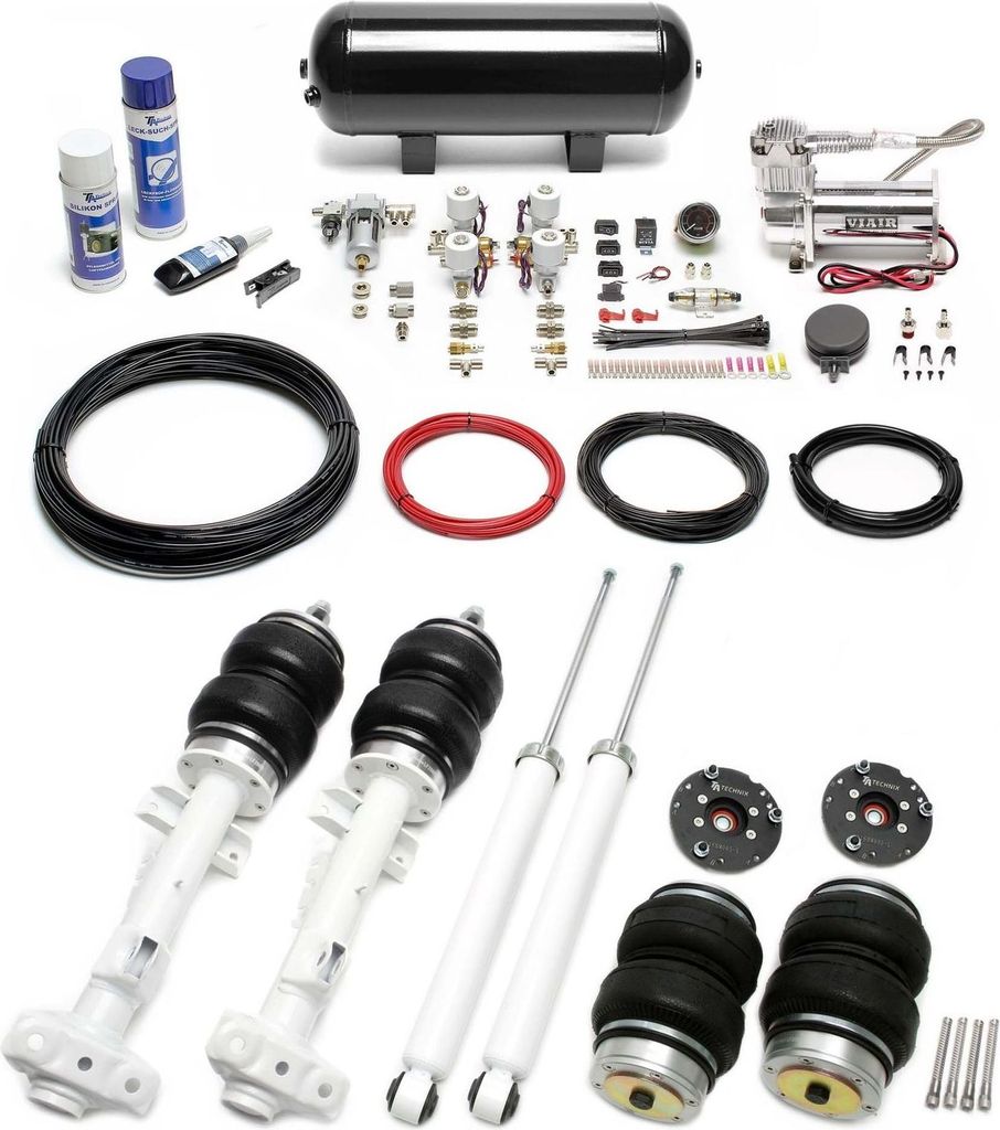TA Technix Luftfahrwerk Viair Kompressor Kit schwarz für BMW 3er Serie E36