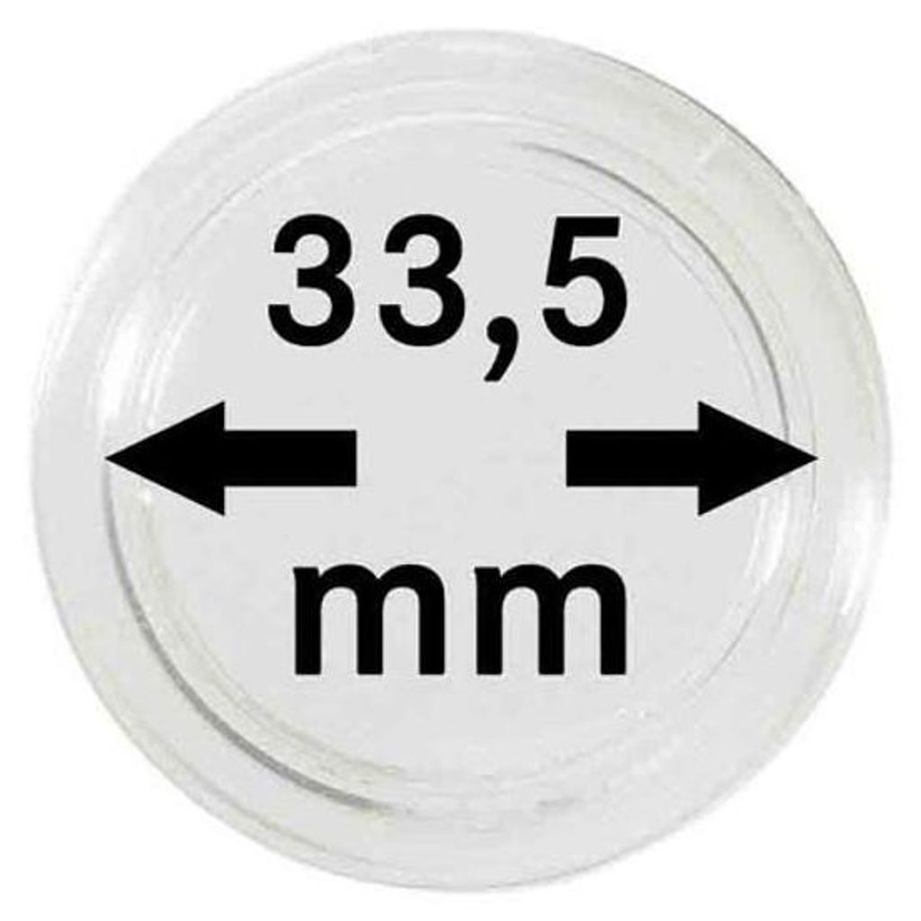 Lindner 2250335P Münzkapseln 33,5 mm-10er Pack Produktbild 