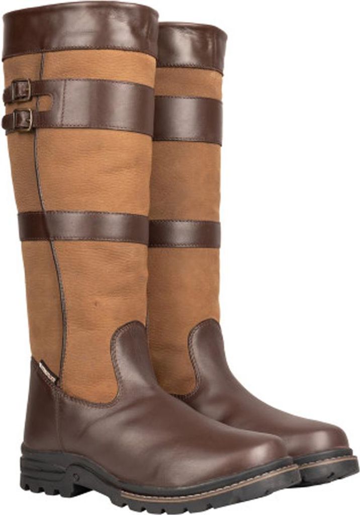 Hy - "Edale" Lang Landstiefel für Damen, Büffelleder BZ6359 (39,5 EU) (Braun)