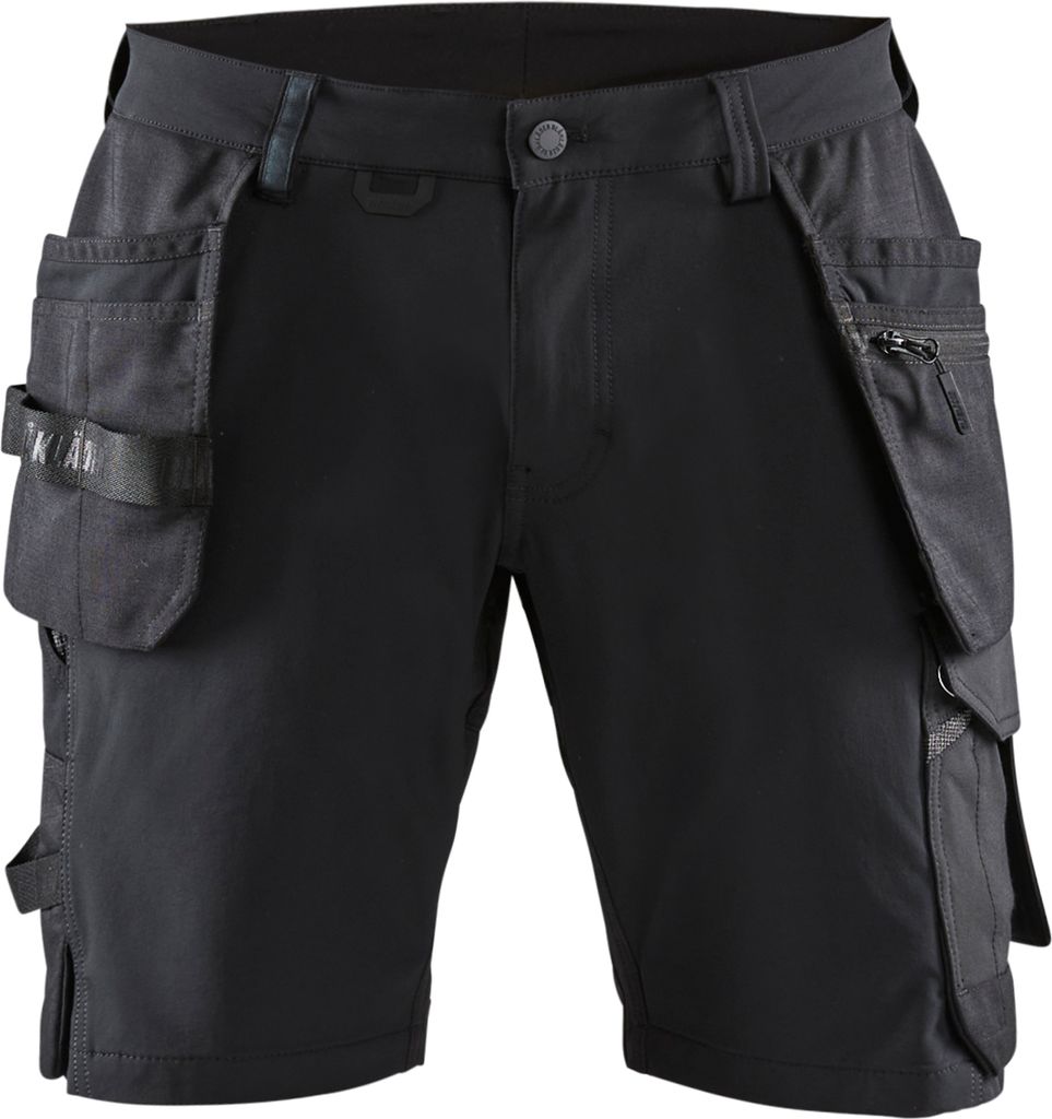 Blakläder Handwerker Shorts 4-Wege-Stretch 1520 1645 in div. Farben, Farbe:schwarz/dunkelgrau, Größe:52