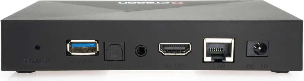 Octagon Spirit 4K UHD HDR10+ Smart Android TV OTT IP Media Streaming Box con Wi-Fi, telecomando BT + supporto Widevine Level L1