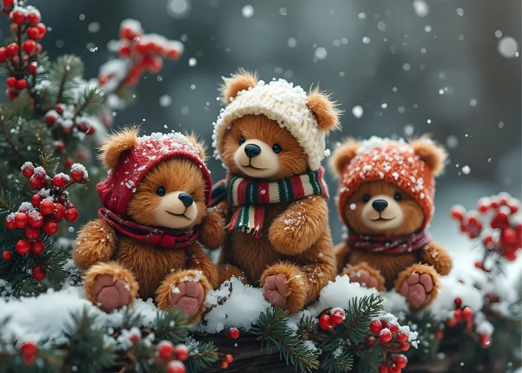 Puzzle enfant 300 pièces Little Bears in the Snow Bluebird Puzzle