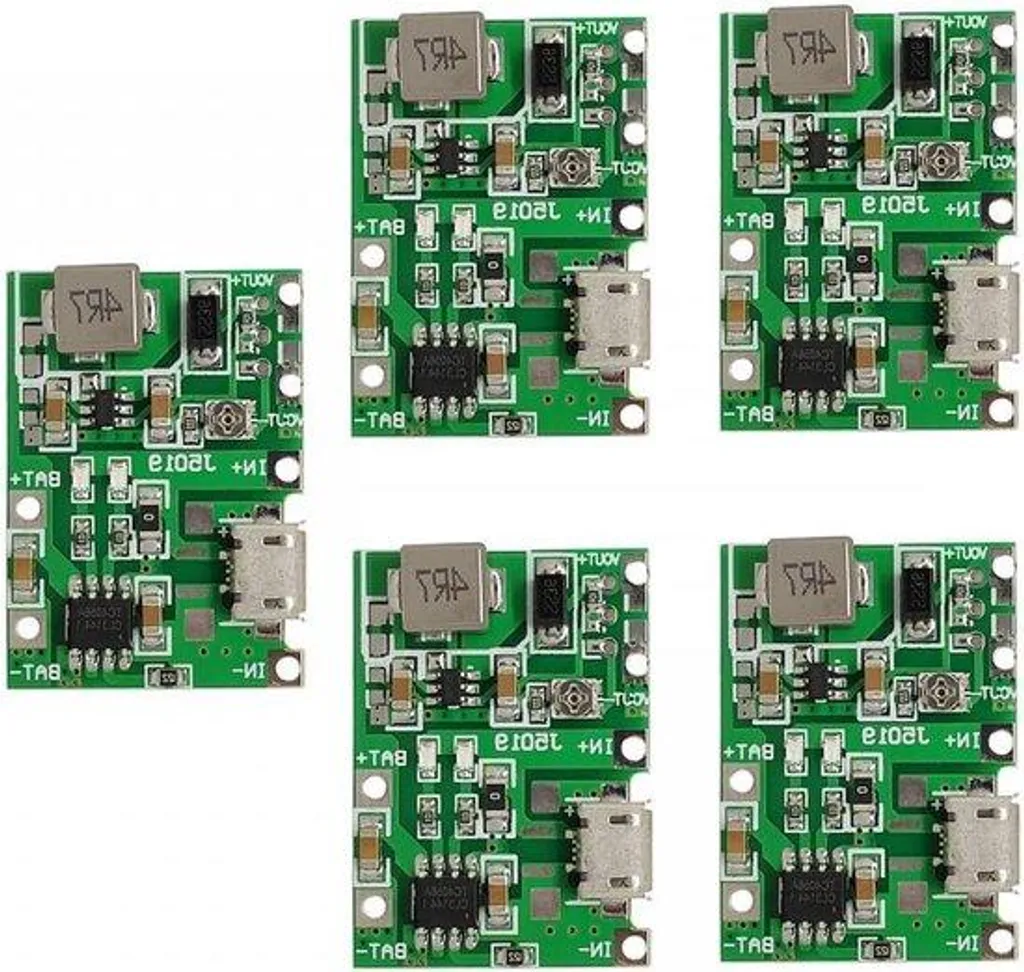 Lot de 5 Modules Boost 2A DC-DC Step Up pour Batterie Lithium 18650 DIY