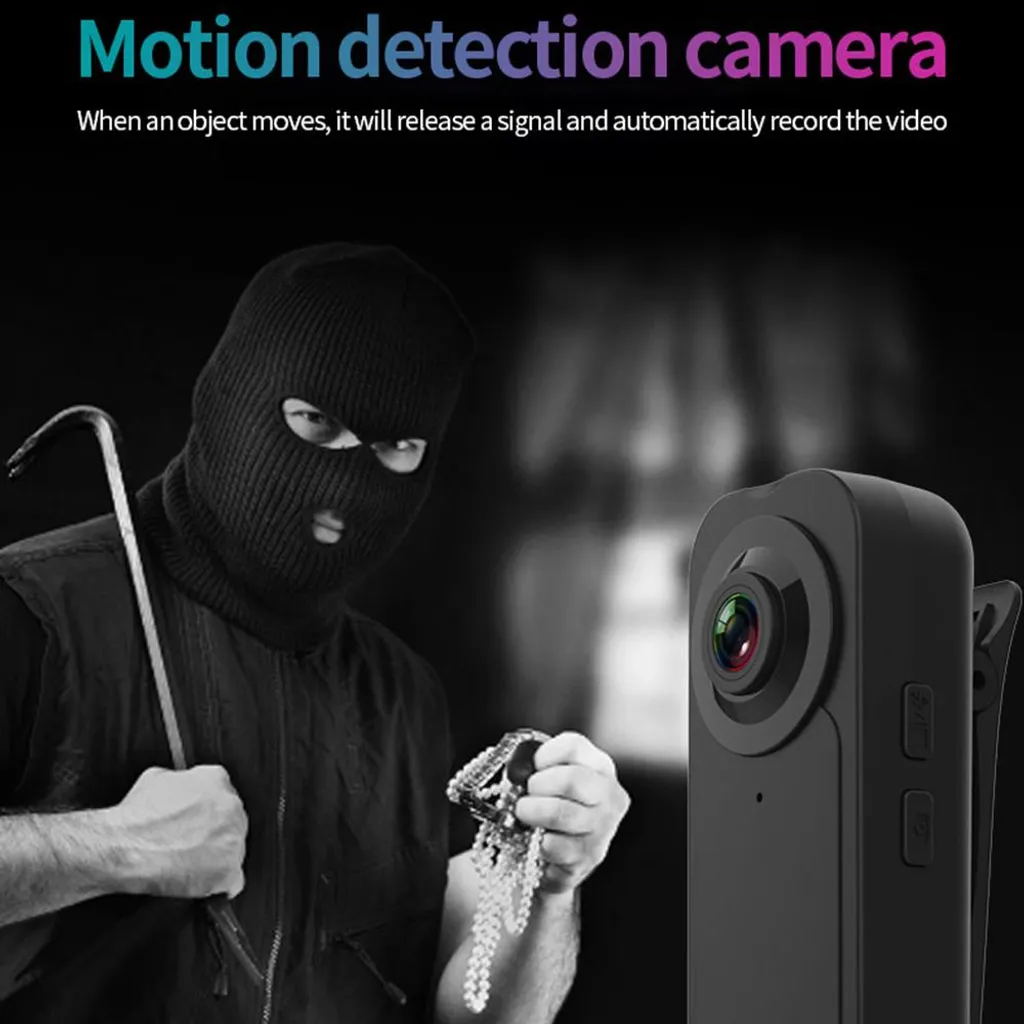 Mini Caméra de Sécurité 1080P : Protégez-vous avec Détection de Choc - 6