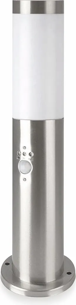 Borne inox IP44 V-TAC VT-838 avec capteur PIR et douille E27 450mm