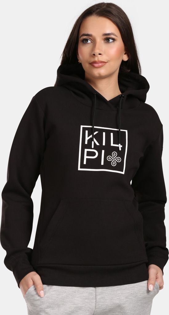 Damen-Kapuzenpullover aus Baumwolle Kilpi NIKY-W, SCHWARZ, Größe 44