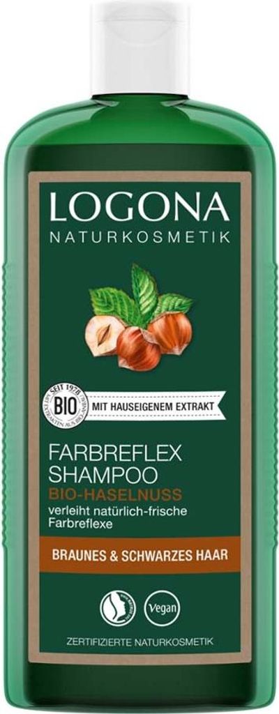 LOGONA Farbpflege-Shampoo Haselnuss 250ml Produktbild 