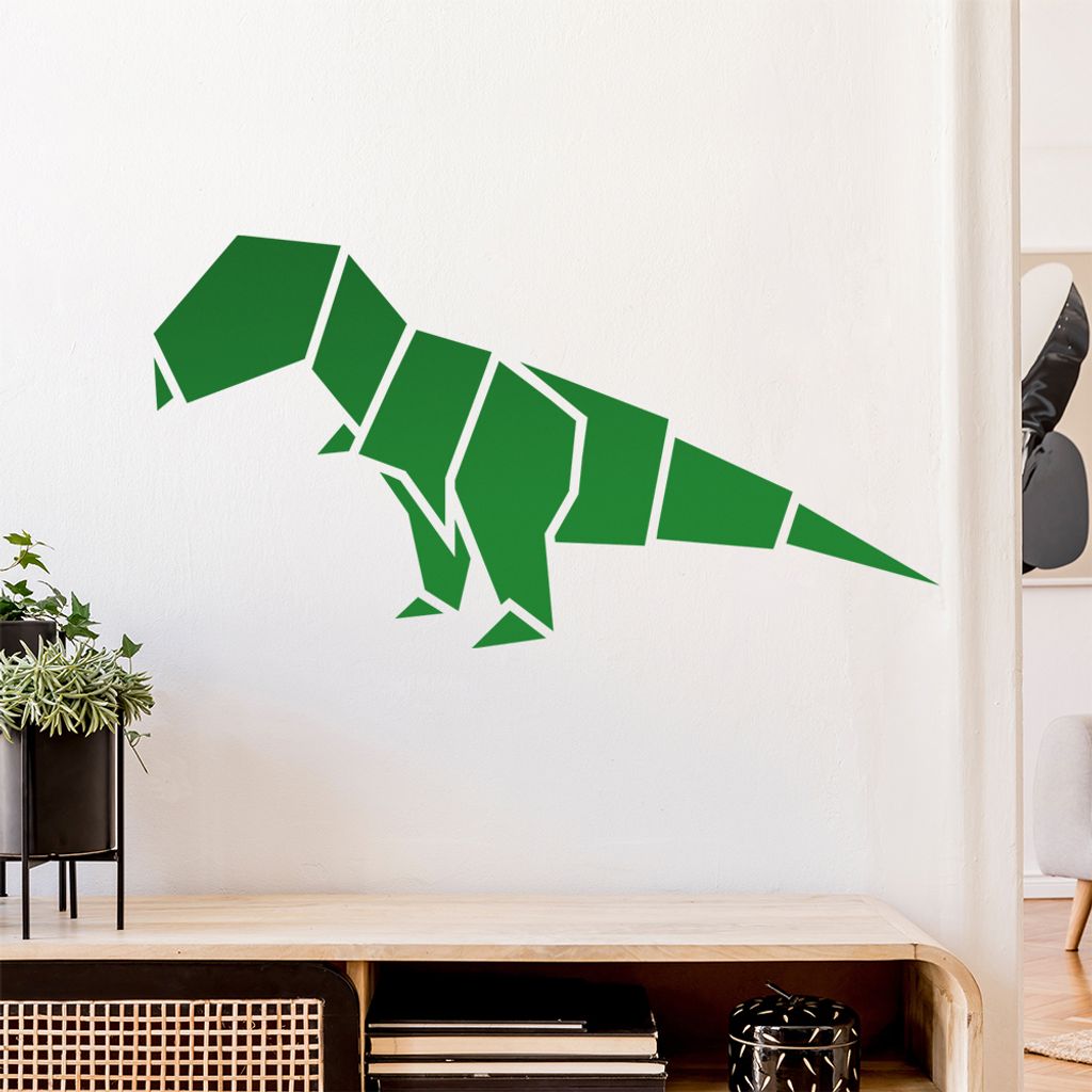 Papierfalten Tyrannosaurus Wandtattoo Wandaufkleber Wall Sticker - Dekoration, Küche, Wohnzimmer, Schlafzimmer, Badezimmer