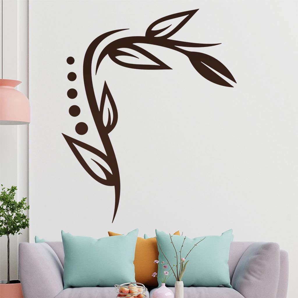Weizenhalm - Linien Wandtattoo in 6 Größen - Wandaufkleber Wall Sticker - Dekoration, Küche, Wohnzimmer, Schlafzimmer, Badezimmer