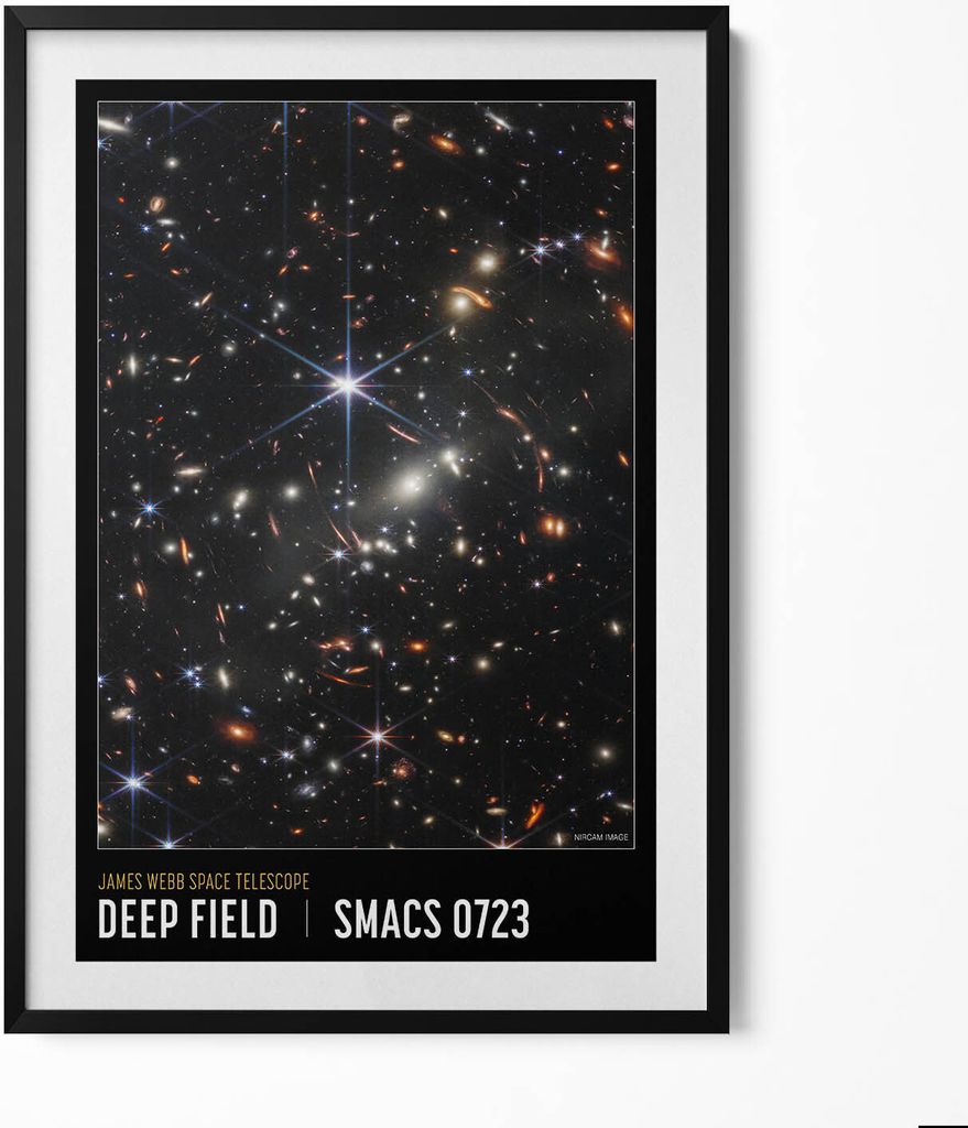 Kosmos-Themenposter NASA-Bilder– Wandbild mit Rahmen – Gerahmtes Bild – Wanddekoration – 70x100 cm – Schwarz Rahmen