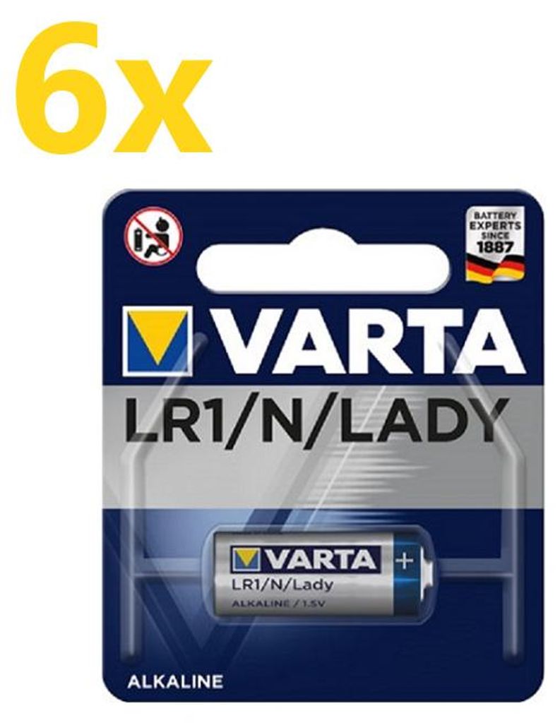 6x Varta Professional Electronics 4001 Lady Batterie 1er Produktbild 
