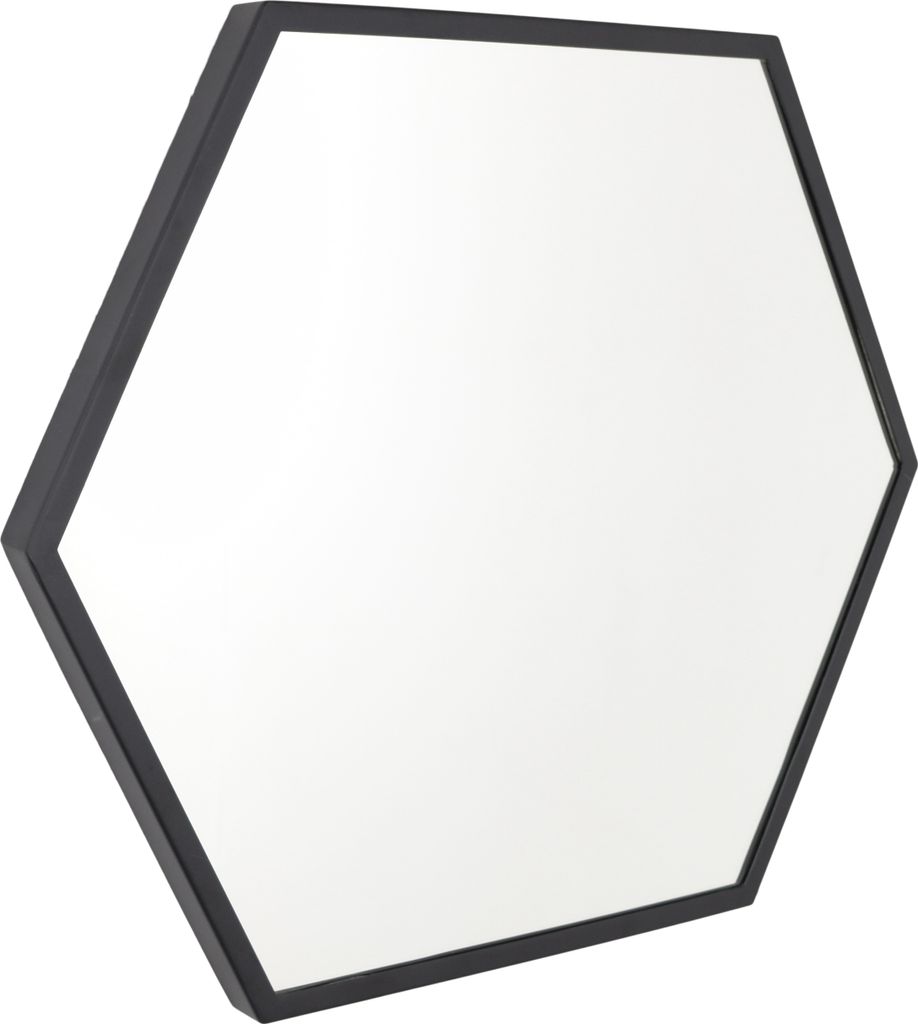 LOFT42 WandWandspiegel  Hexagon Large - schwarz - 58x50 Produktbild 