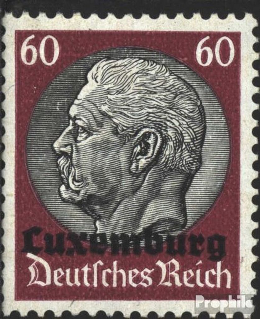 Briefmarken Luxemburg (Dt.Bes.2.WK.) 1940 Mi 14 gestempelt Hindenburg