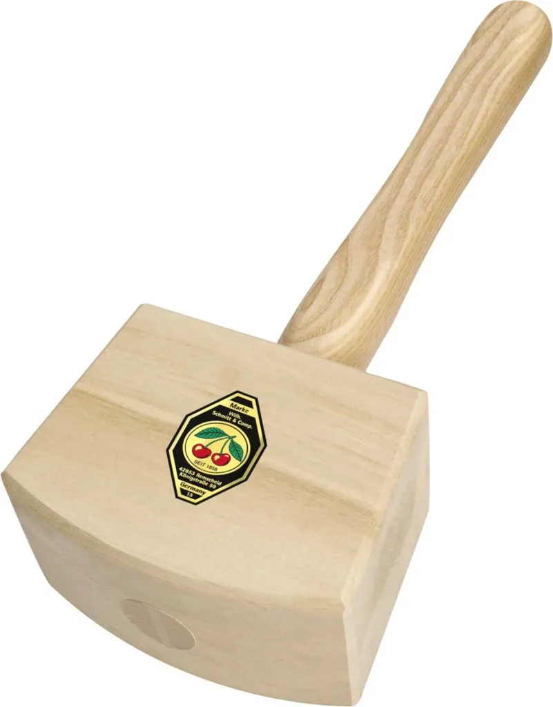 Mazza da carpentiere in ciliegio 140 mm faggio ramato, manico in frassino