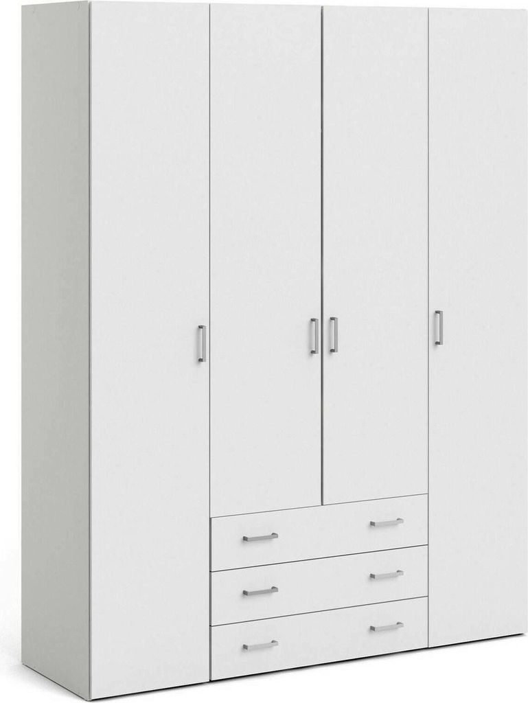 Dmora Guardaroba Grande Amoruccio 49.5x200.4h cm Bianco, Immagine del prodotto 