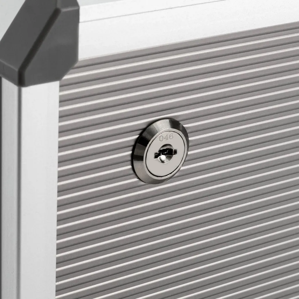 Classeur à tiroirs A4 sécurisé pour bureau professionnel en aluminium