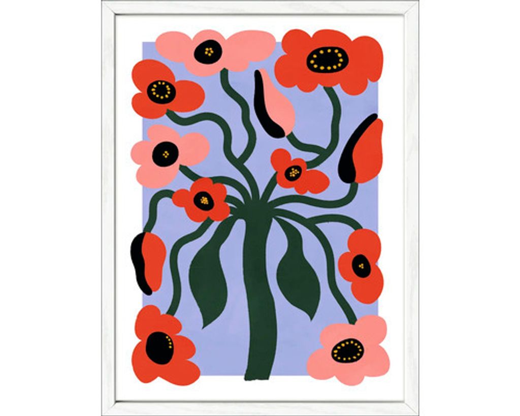 Gerahmtes Bild Painted Correopsis 33x43 cm