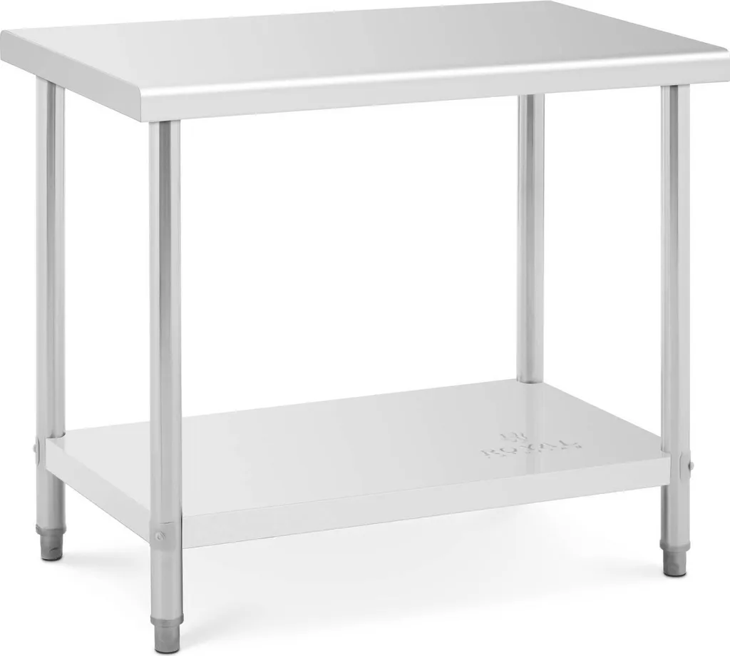 Tavolo Prep Barbecue Acciaio Inox 100x60 | Royal Catering 250kg