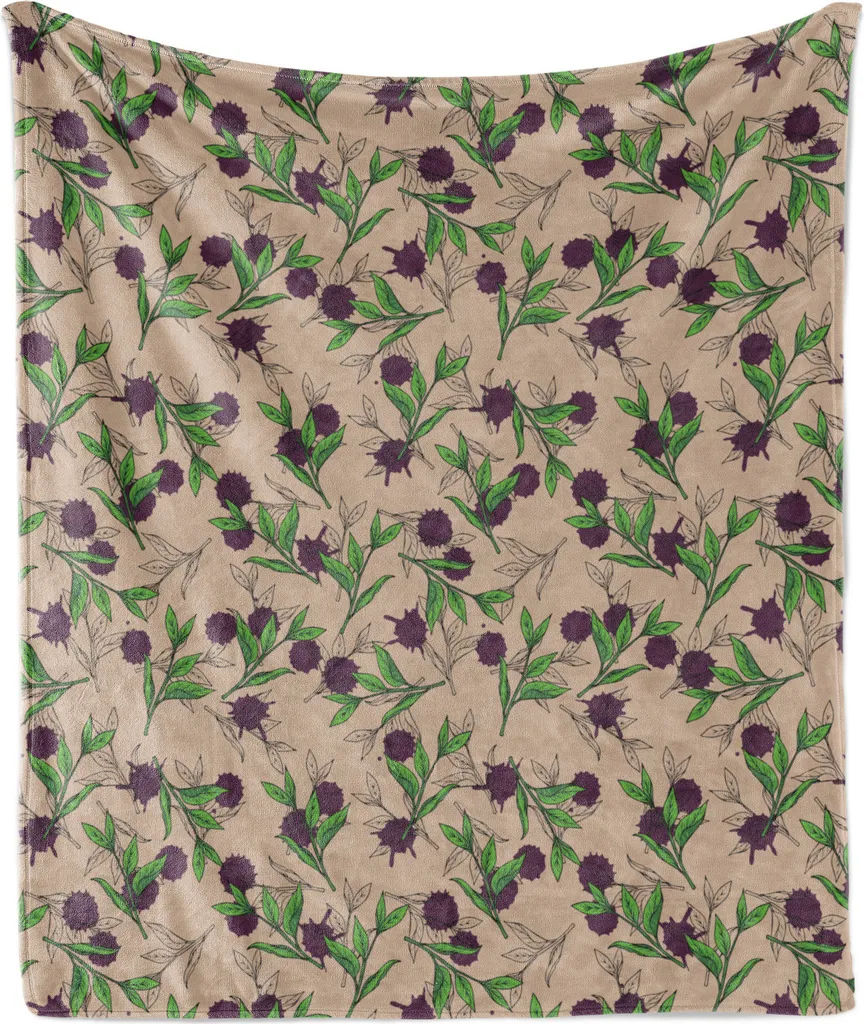 Coperta Morbida ABAKUHAUS Lavabile 125x175 cm - Pile Floreale