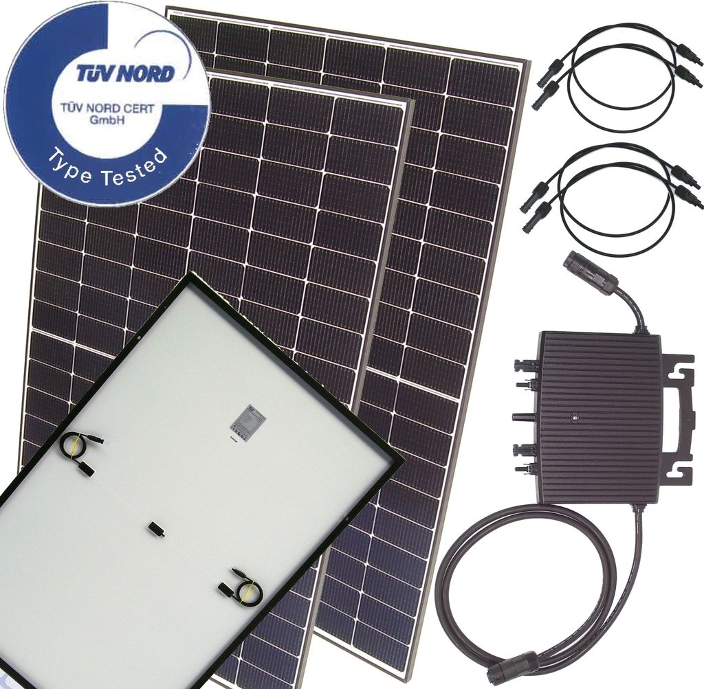 Balkonkraftwerk 860W 800W Photovoltaik Solaranlage wireless Mikro-Wechselrichter