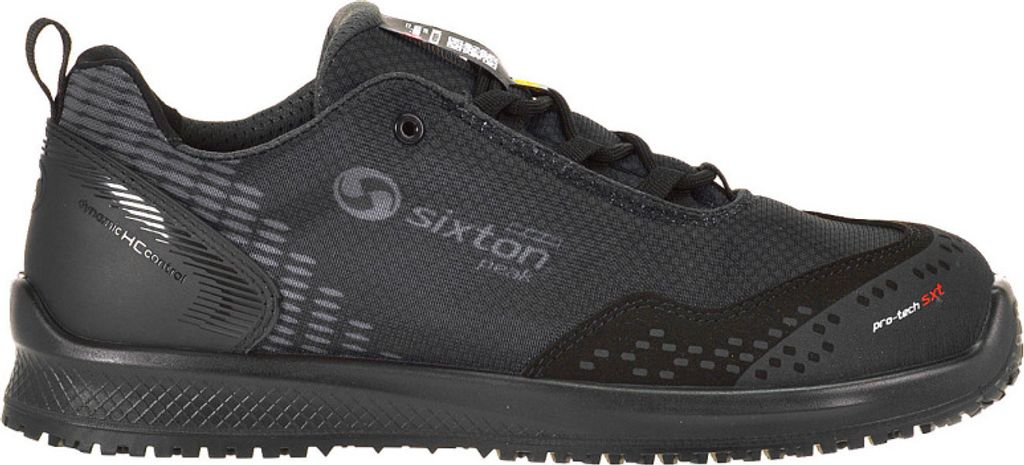 Sixton Sicherheits Halbschuh AUCKLAND S3 HRO HI SRC Just Grip, Farbe schwarz, nach EN ISO 20345:2011 schwarz Größe 42