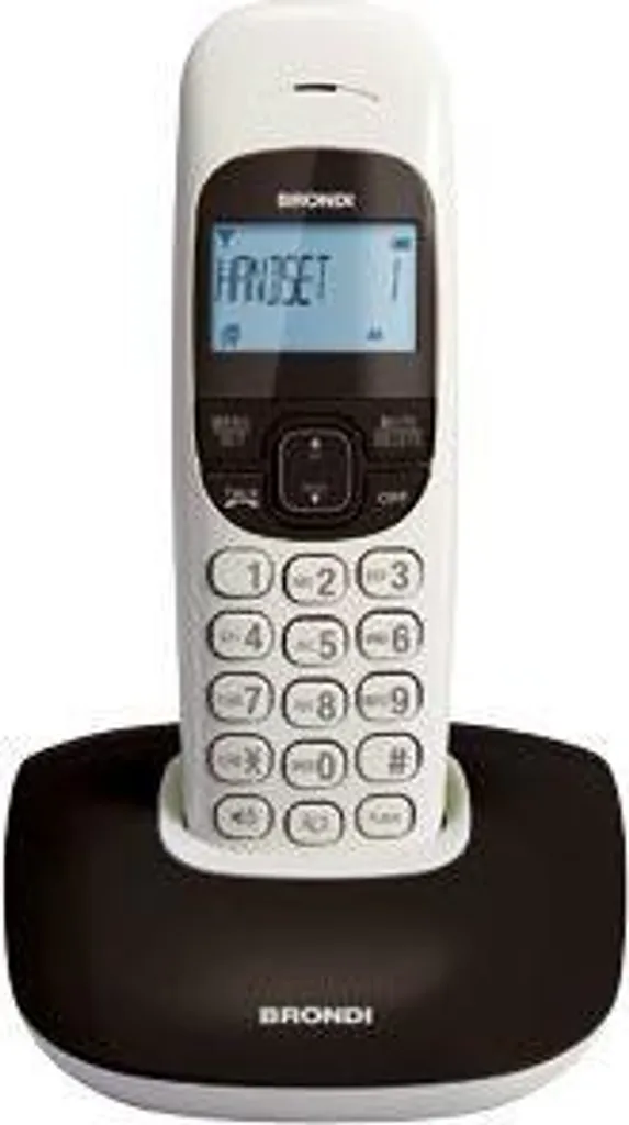 Téléphone Sans Fil DECT Brondi Nice Noir avec Écran et Fonction Mains Libres