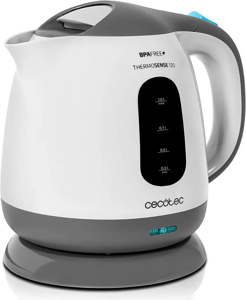 Cecotec ThermoSense 120 Bollitore in Vetro 1L | Design Minimalista