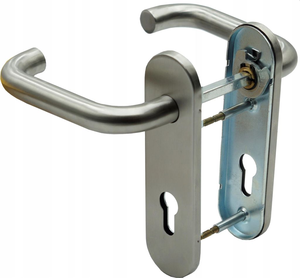 Türgriff Türbeschlag Haustürgriff FEINZ U 72mm - Edelstahl Produktbild 