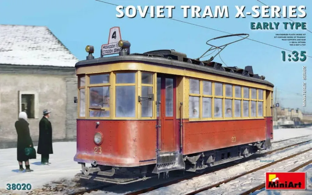 MiniArt 1:35 Tramway Soviétique Série X - Idéal pour Diorama Urbain Pro