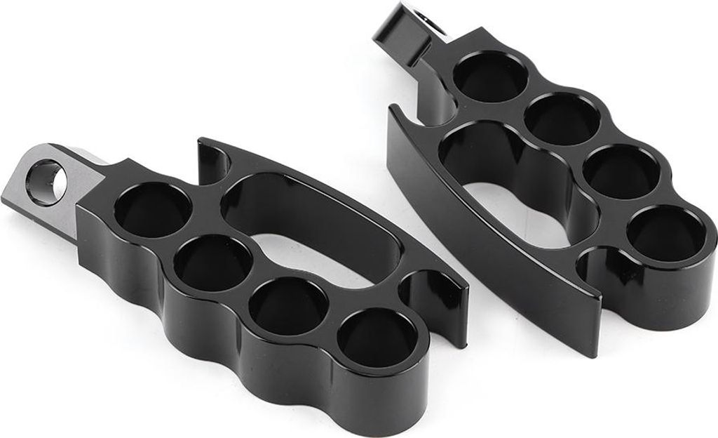 2 Stück Aluminium Flying Knuckle Control Fußrasten Motorrad Fußstützen Pedal Passend für XL 883 1200