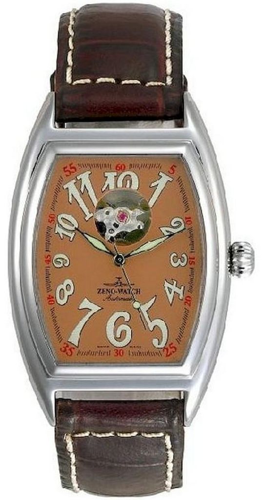 Zeno-Watch - Armbanduhr - Herren - Chrono - Tonneau Retro Open Heart - 8085U-h6