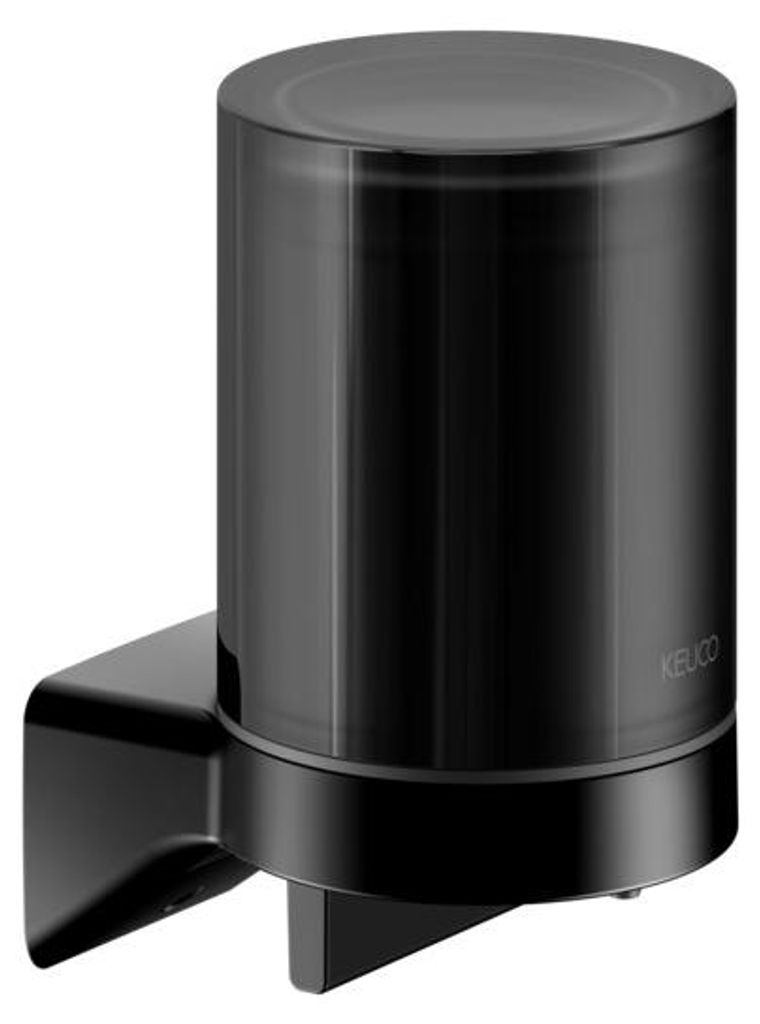 KEUCO AVENO Seifenspender für Flüssigseife, Füllmenge 180 ml, Echtkristall-Stulpgas mattiert, 14652379000