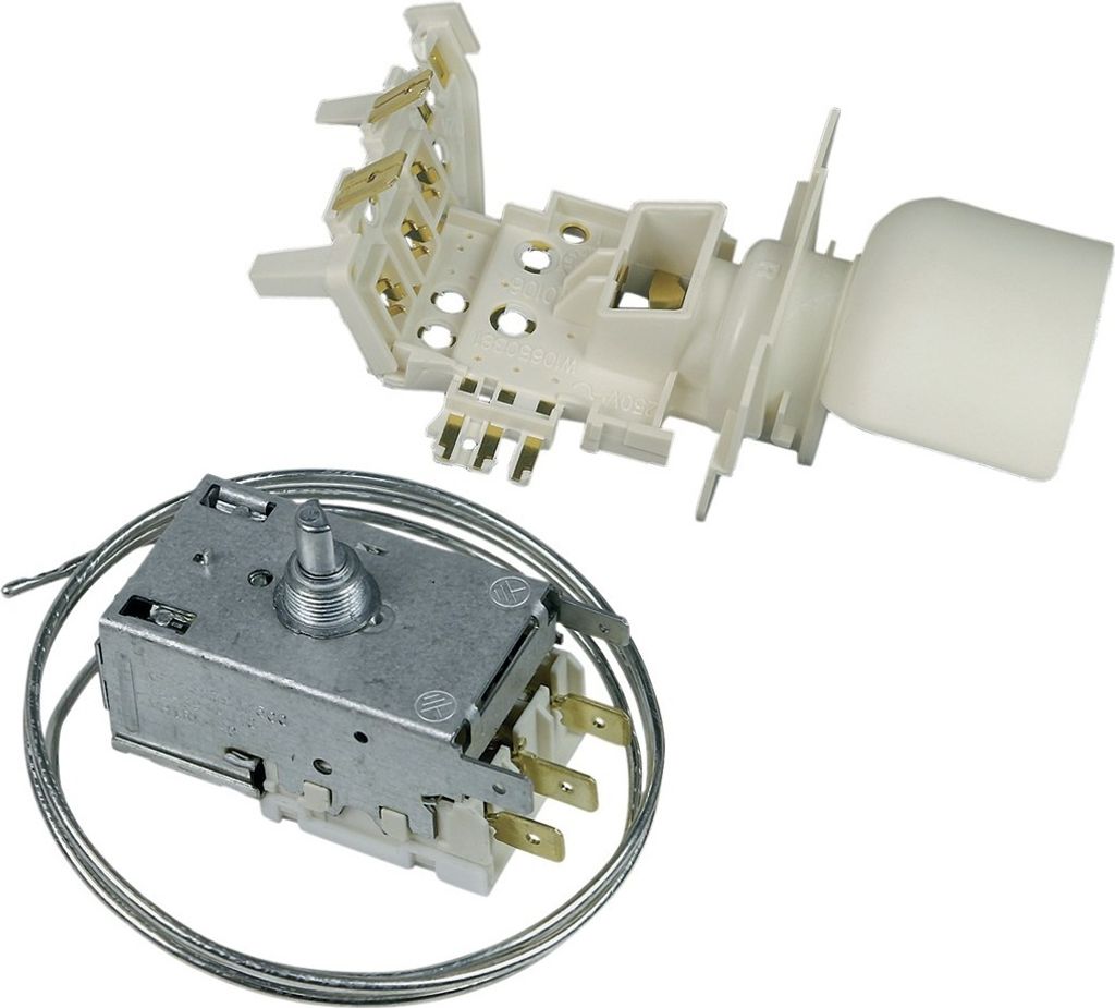 easyPART passend für 484000008567 Bauknecht Thermostat Kühlthermostat mit Lampenhalter Kühlschrank Kühl-Gefrierkombination Indesit C00382944 Ra...